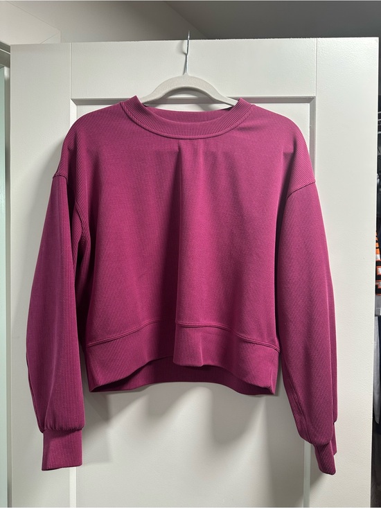 lululemon athletica Tops - lululemon athletica Raspberry Crewneck Sweatshirt
